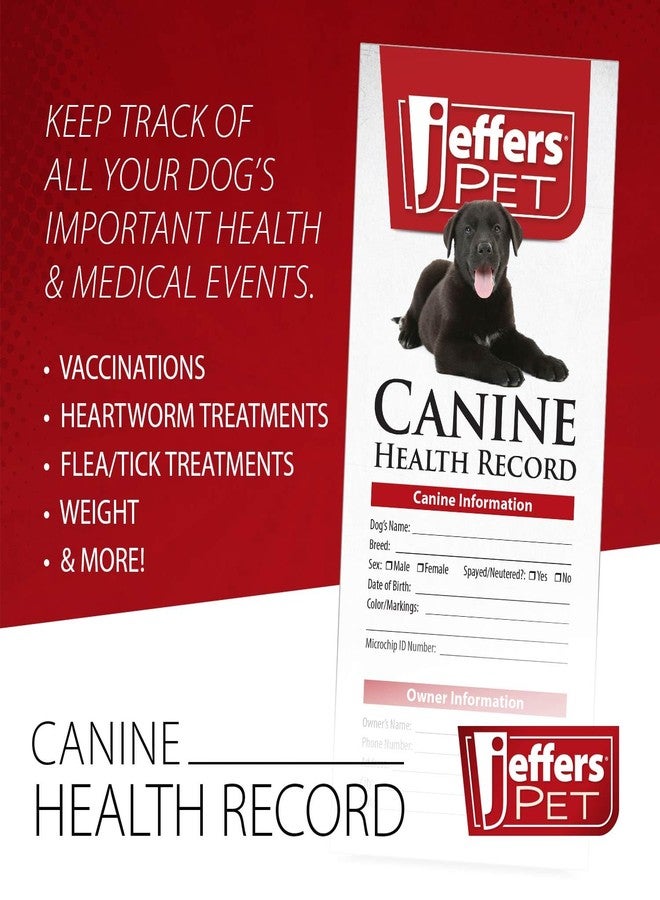 Jeffers Canine Health Records, 25 Pack - Image 2